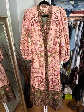 Farm Rio Alice Collab long sleeve dress